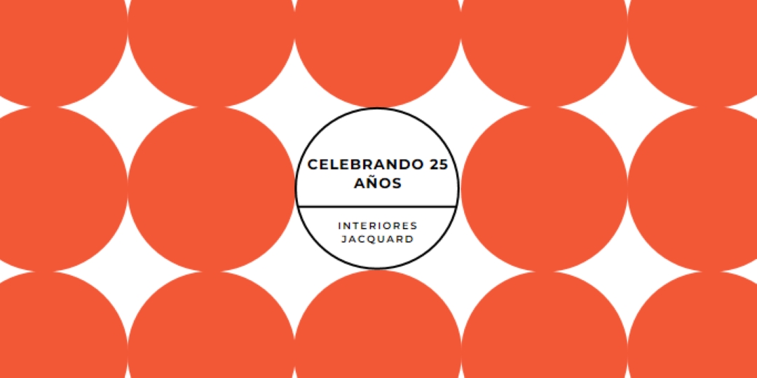 Celebrando 25 años orange modern-geometric-&-linear