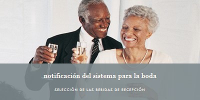 El brindis por la boda gray modern-simple