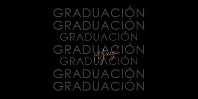 Yay para la graduación black modern-simple