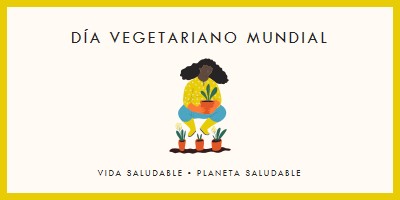 Es el Día Mundial vegetariano white modern-simple