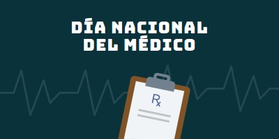 Hoy es el Día Nacional del Médico blue modern-simple