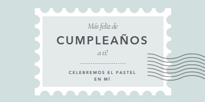 Maravilloso cumpleaños blue modern-simple