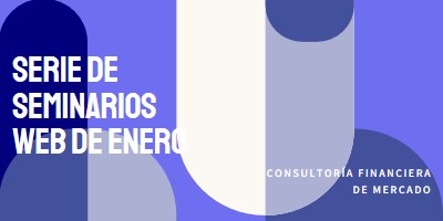 Serie de seminarios web de enero blue modern-bold