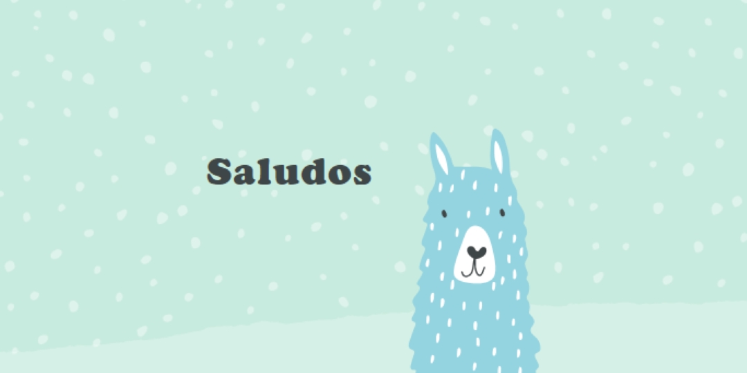 Saludos green whimsical-color-block