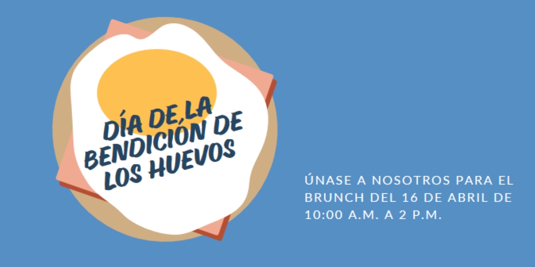 Día de la bendición de los huevos blue whimsical-color-block