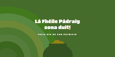 Feliz Día de San Patricio green vintage-retro