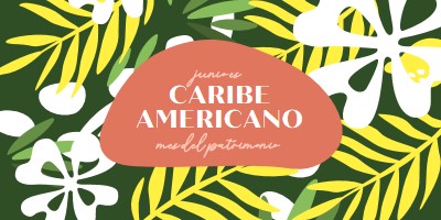 Honrar la herencia caribeña americana green organic-simple