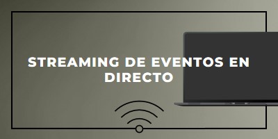 Streaming de eventos en directo gray modern-bold