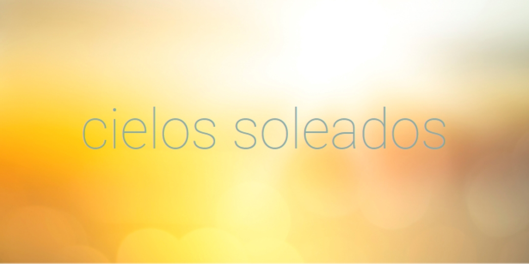 Cielos soleados yellow modern-simple