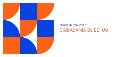 Felicitaciones por ciudadanía red modern-geometric-&-linear