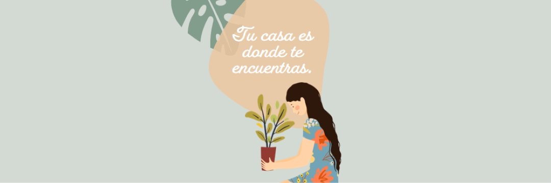 El hogar está dondequiera que estés gray organic-simple