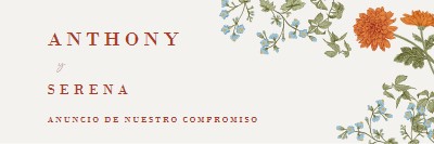 Flores de amor white vintage-botanical