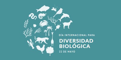 Celebrar el Día Mundial de la Biodiversidad blue modern-simple