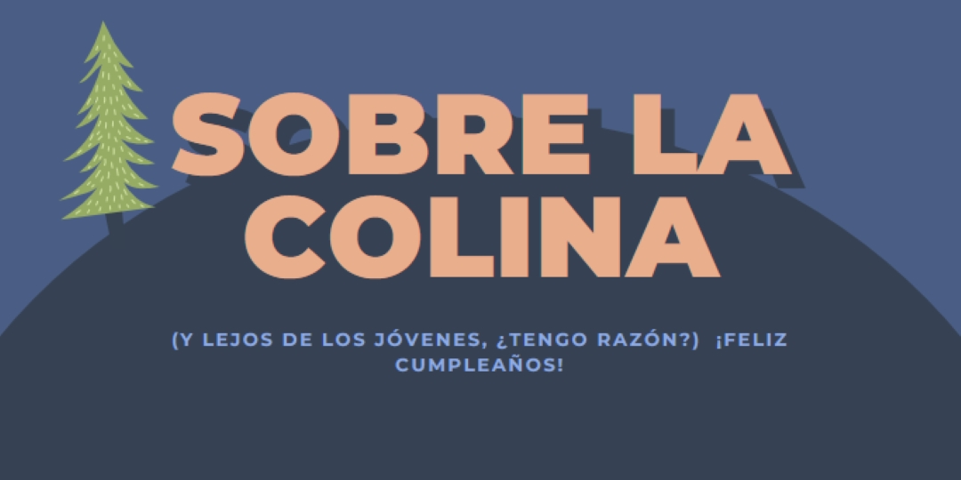 Sobre la colina blue modern-bold