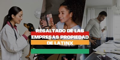 Celebrar negocios propiedad de Latinx white modern-simple