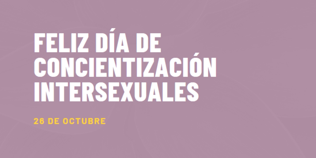 Feliz Día de concienciación intersexuales purple modern-bold