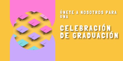 Unirse a la celebración de graduación yellow whimsical-color-block