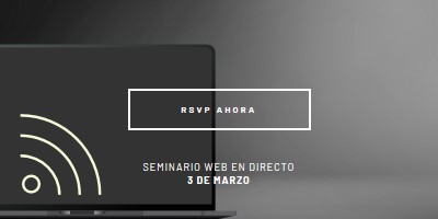 Estrella de seminario web black modern-simple