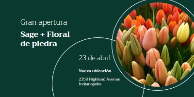 Gran apertura de boutique floral green modern-simple