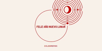 Celebrar el Año Nuevo Lunar white modern-simple