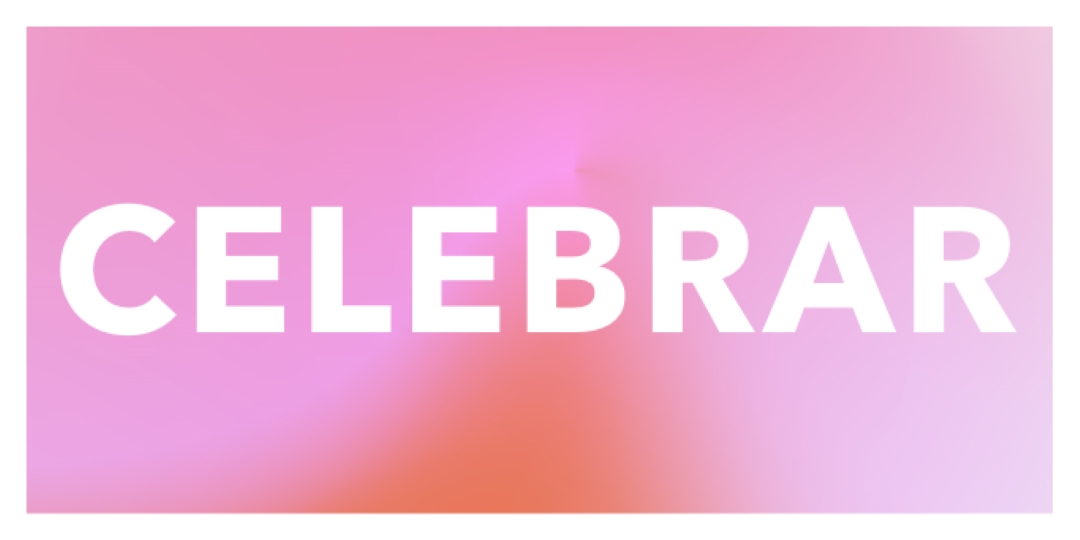 Celebremos con estilo pink modern-bold