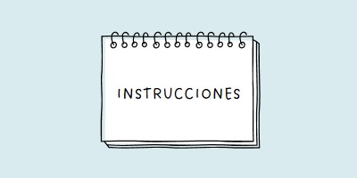 Tus instrucciones blue whimsical-line