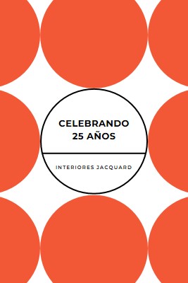 Celebrando 25 años orange modern-geometric-&-linear