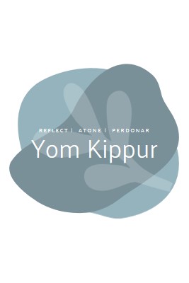 Deseos de Yom Kippur white organic-simple