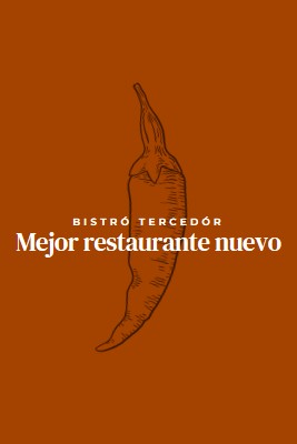 Somos el mejor restaurante nuevo red modern-simple