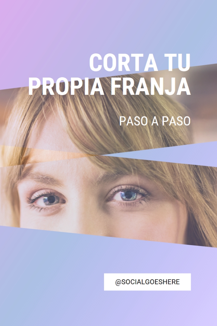 Corta tu propio fleco purple modern-bold