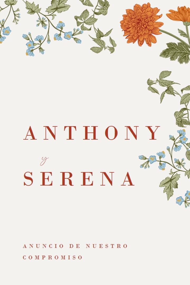 Flores de amor white vintage-botanical