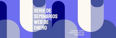 Serie de seminarios web de enero blue modern-bold