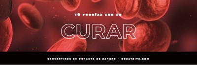 Convertirse en donante de sangre red modern-simple