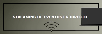 Streaming de eventos en directo gray modern-bold