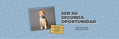 Cachorro de segunda oportunidad blue modern-bold