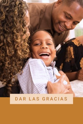 Dar las gracias brown modern-simple