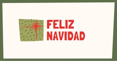 Regalo feliz de Navidad white whimsical-color-block