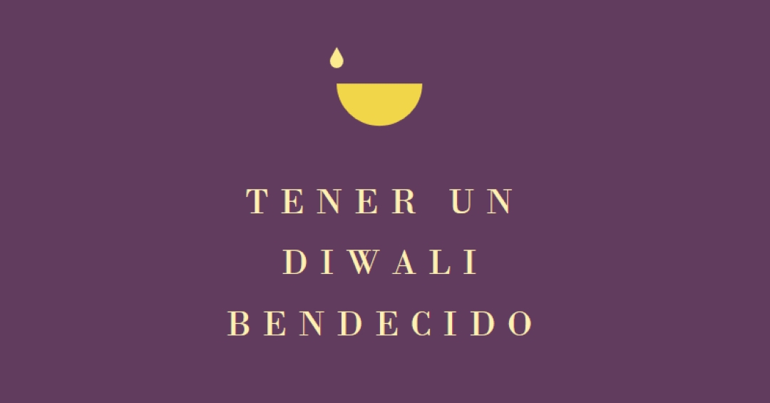 Bendiciones de Diwali purple modern-simple