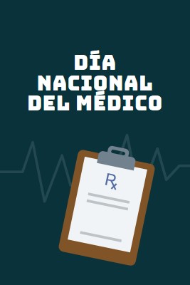 Hoy es el Día Nacional del Médico blue modern-simple