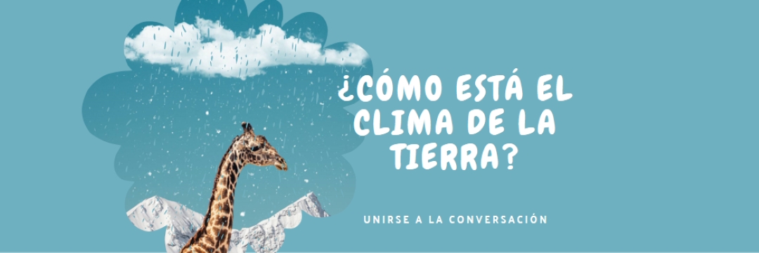 Hablemos sobre el cambio climático blue whimsical-color-block