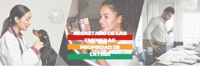 Celebrar negocios propiedad de Latinx white modern-simple