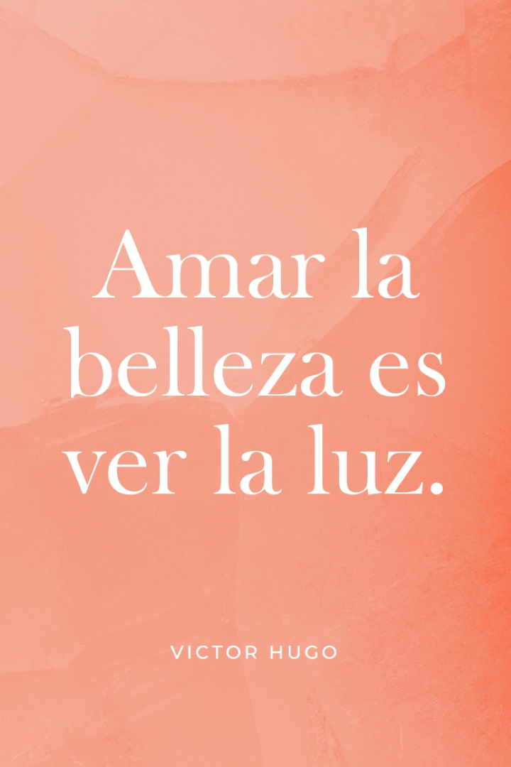 Amor, belleza y luz pink modern-simple