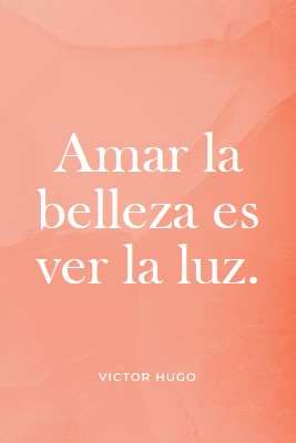 Amor, belleza y luz pink modern-simple