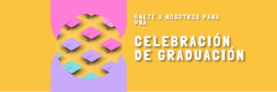 Unirse a la celebración de graduación yellow whimsical-color-block