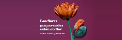 Flores frescas purple modern-simple