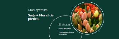 Gran apertura de boutique floral green modern-simple