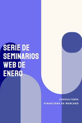 Serie de seminarios web de enero blue modern-bold