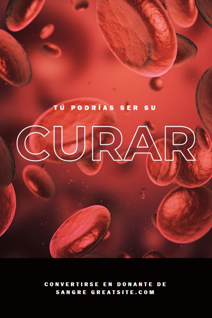 Convertirse en donante de sangre red modern-simple