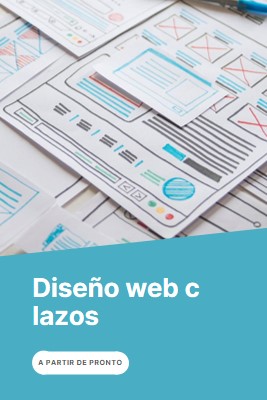 Clases de diseño web blue modern-simple