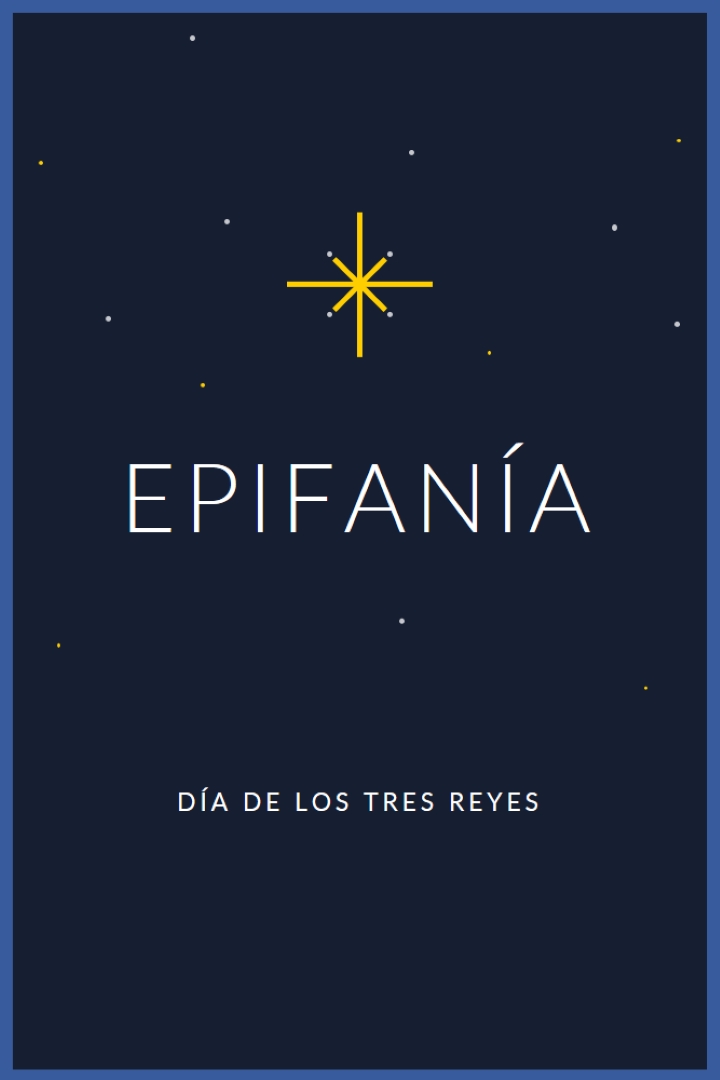Observando la epifanía blue modern-simple